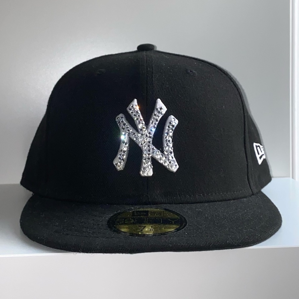 DIY New era 59 Fifty New York Yankees Black / White 🖤